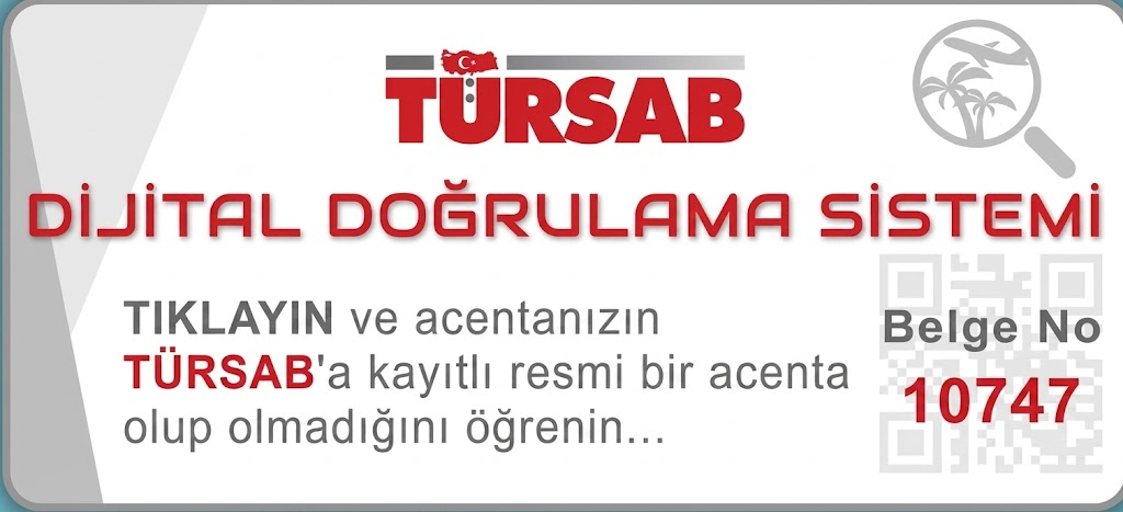 TÜRSAB Dijital Doğrulama Belgesi - Belge No: 10747